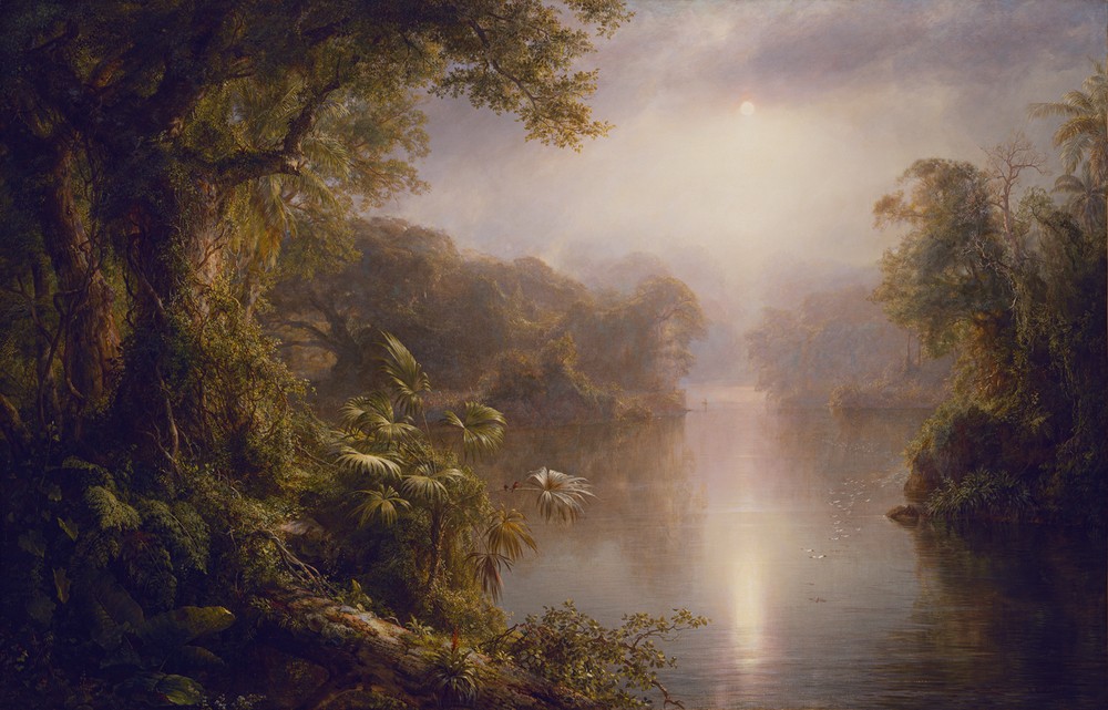 Frederic Edwin Church, El Rio de Luz (The River of Light), 1877 (Kunst)
