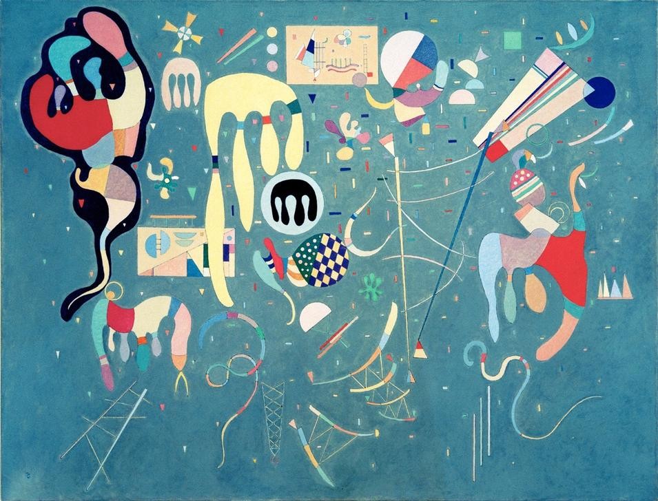 Wassily Kandinsky, Actions variées (Bauhaus,Kunst,Der Blaue Reiter,Abstrakte Kunst,Russische Kunst,Abstraktion,Form,Farbigkeit,Farbe)