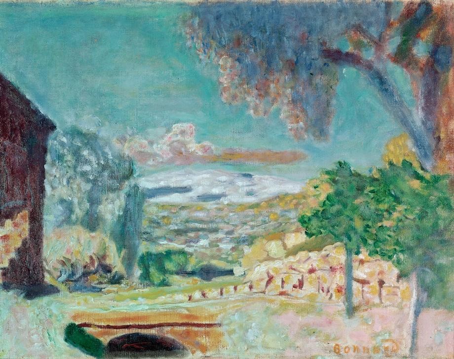 Pierre Bonnard, Die kleine Brücke (Brücke,Kunst,Landschaft,Impressionismus,Französische Kunst)