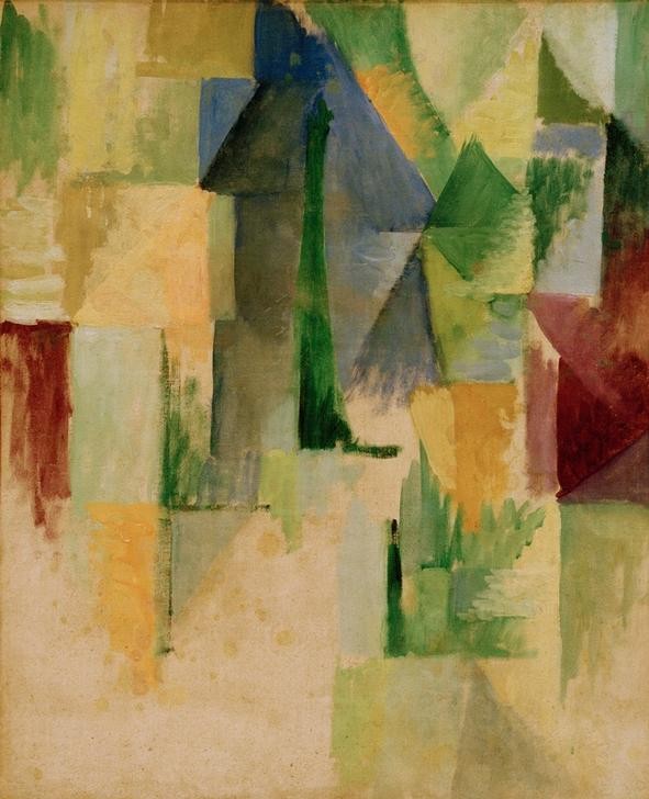 Robert Delaunay, Fenêtre (Fensterbild) (Fenster,Kubismus,Französische Kunst,Licht,Lichtbrechung,Abstraktion,Orphismus)