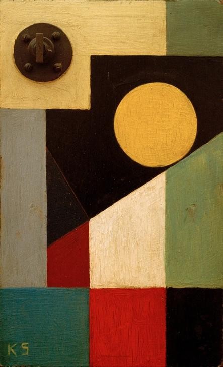 Kurt Schwitters, Für Tilly (Dadaismus,Deutsche Kunst,Geometrie,Kunst,Geometrisch,Abstrakte Kunst,Griff,Form,Farbigkeit,Farbe)