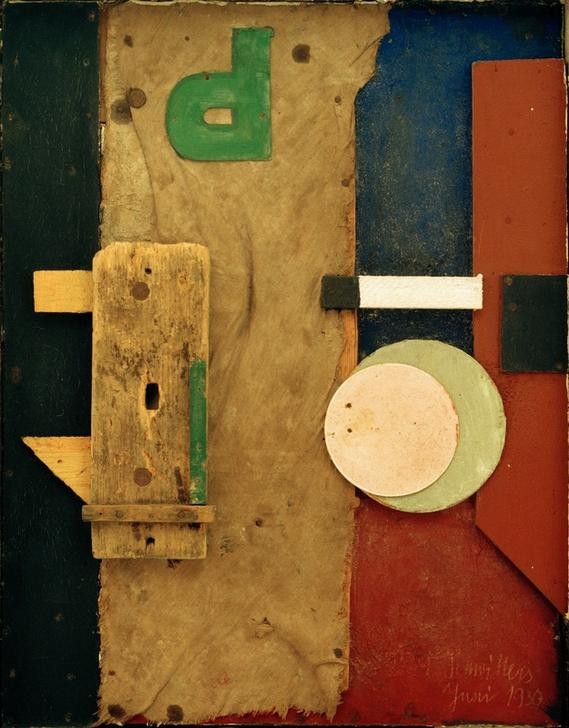 Kurt Schwitters, Merzbild P rosa (Dadaismus,Deutsche Kunst,Kunst,Abstrakte Kunst,Form)