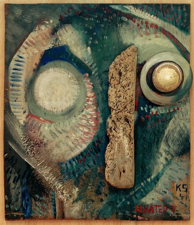 Kurt Schwitters, AERATED V (Deutsche Kunst,Kunst,Abstrakte Kunst,Form,Farbigkeit,Farbe)