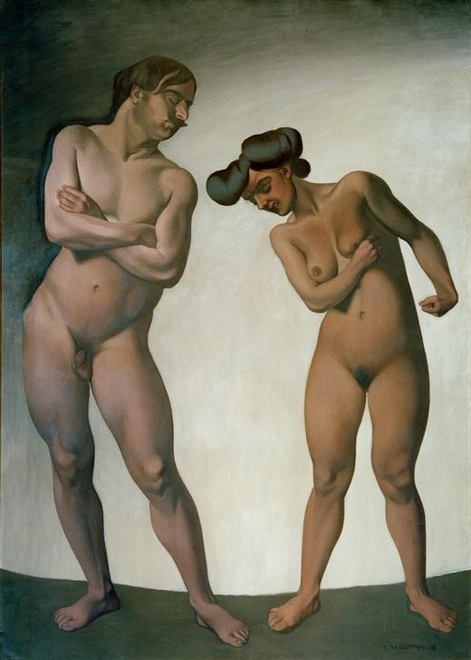 Felix Vallotton, La haine (Ehekrach,Ehepaar,Frau,Hass,Kunst,Mann,Mensch,Akt,Gestik,Französische Kunst,Schweizerische Kunst,Kampf Der Geschlechter,Nabis,Mimik,Eheleben,Verschränkte Arme,Ehekrise,Negative Stimmungen Und Gefühle)