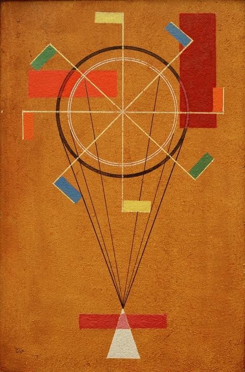 Wassily Kandinsky, Fidel (Bauhaus,Geometrie,Saiteninstrument,Geige,Abstrakte Kunst,Russische Kunst,Kreis,Dreieck,Abstraktion,Rechteck,Form,Saite (Instrument),Bewegung)