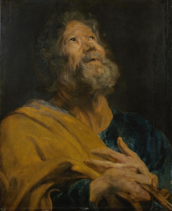 Anthonis van Dyck, Heiliger Petrus (Öl,Panneau,Europäische Kunst)