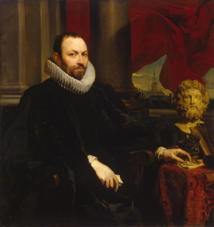 Anthonis van Dyck, Nicolaes Rockox, Portrait (Öl,Europäische Kunst)