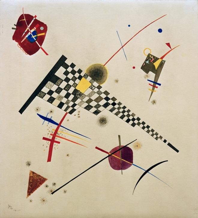 Wassily Kandinsky, Raster (Bauhaus,Geometrie,Kunst,Expressionismus,Der Blaue Reiter,Abstrakte Kunst,Russische Kunst,Muster,Monogramm,Abstraktion,Neue Kuenstlervereinigung Muenchen,Form,Schachbrett,Signatur,Farbe)