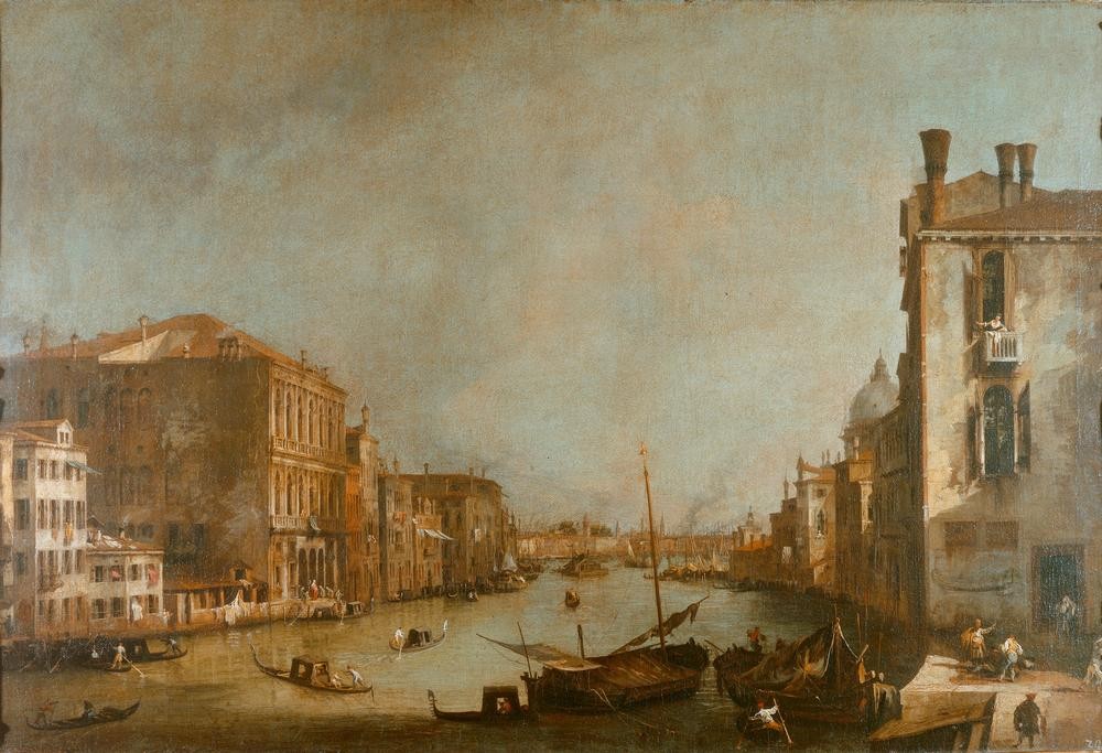 Giovanni Antonio Canaletto, Der Canal Grande in Venedig (Venedig, Städte, Italien, Paläste, Architektur, Barock, Vedute, Klassiker, Wunschgröße, Wohnzimmer)