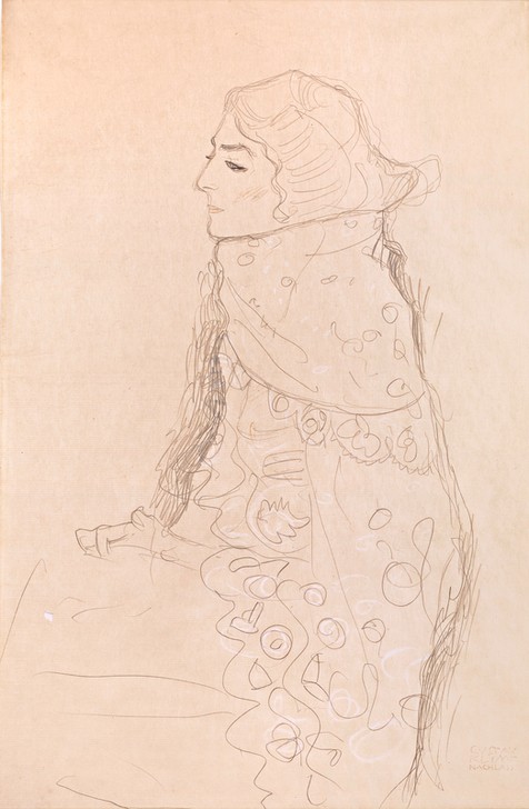 Gustav Klimt, Sitzende Dame  (Mensch und Gesellschaft)