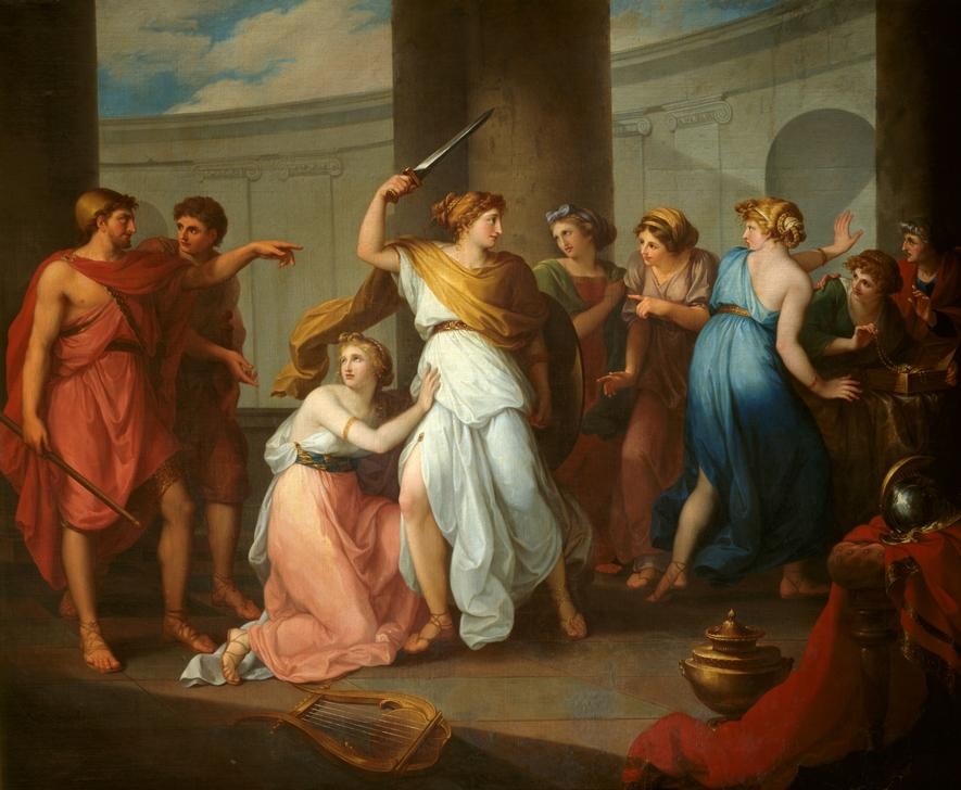 Peter Paul Rubens, Achill unter den Töchtern des Lykomedes (Flämische Kunst,Held,Kunst,Mythologie,Schwert,Tarnung,Waffe,Klassizismus,Trojanischer Krieg,Transvestitismus,Geschenk,Geschlechterrollen,Russische Kunst,List,Rollentausch,Versteck,Mann In Frauenrolle,Griechisch-Römische Mythologie,Verkleidung)