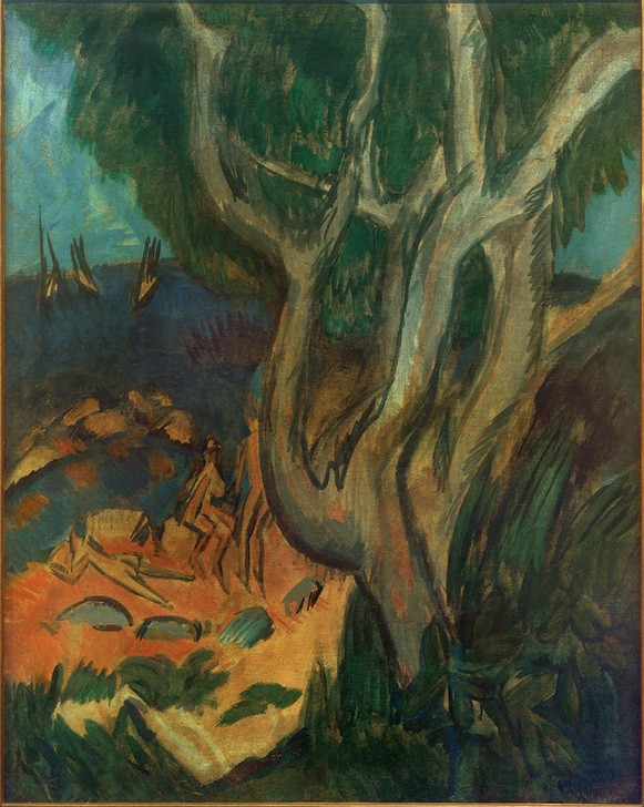 Ernst Ludwig Kirchner, Badende am Strand von Fehmarn (Natur)