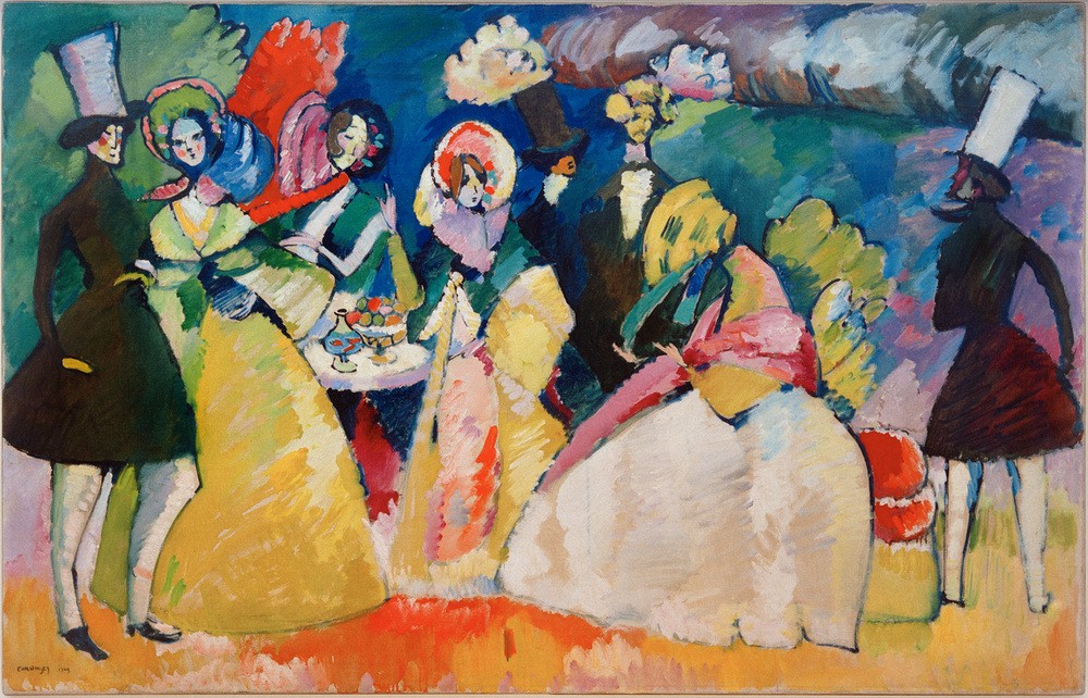 Wassily Kandinsky, Reifrockgesellschaft  (Mensch und Gesellschaft