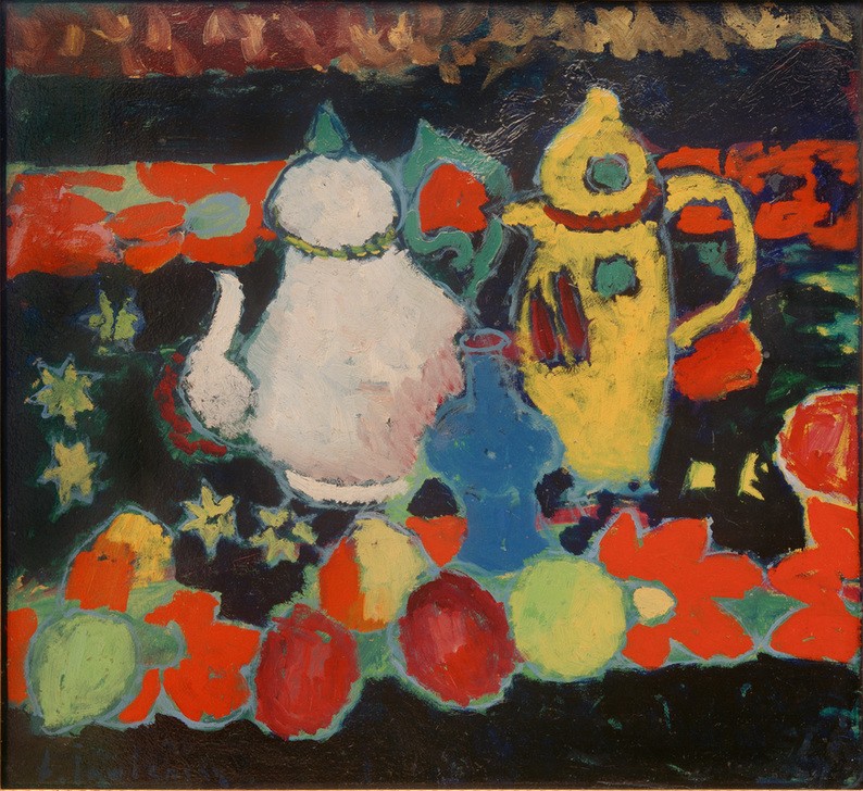 Alexej von Jawlensky, Stillleben mit gelber und weißer Kanne 