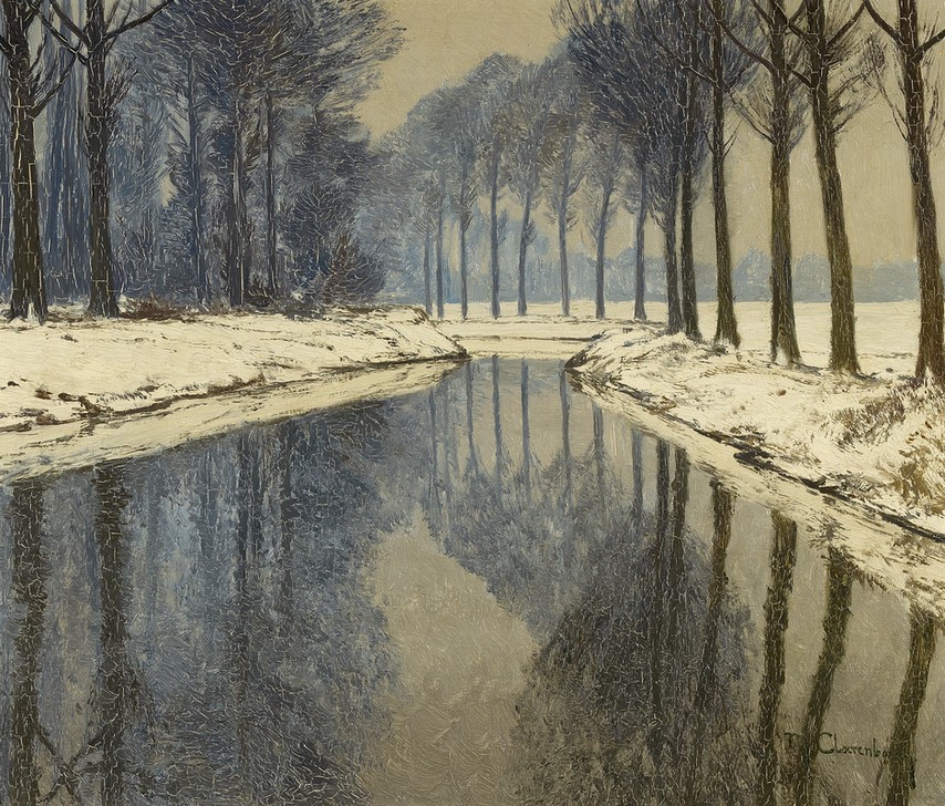 Max Clarenbach, Winter an der Erft (KUNST, LANDSCHAFT, WINTER, SONDERBUND)