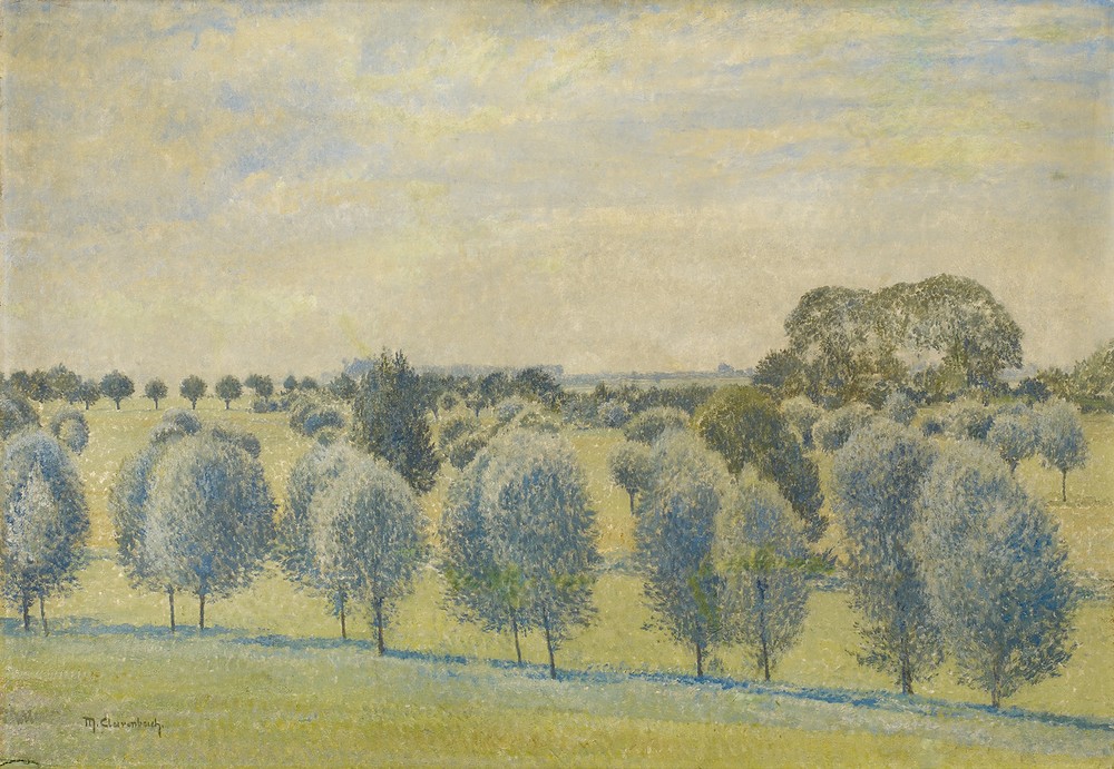 Max Clarenbach, Frühlingstag in den Rheinauen bei Düsseldorf (GEOGRAPHIE, KUNST, LANDSCHAFT, TOPOGRAPHIE, SONDERBUND)