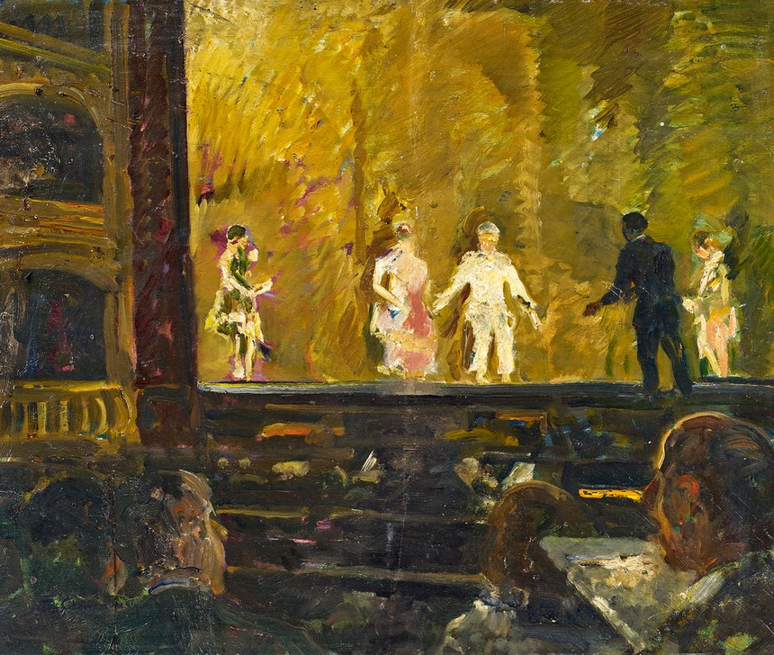 Max Clarenbach, In der Pariser Oper (KUNST, THEATER, GENRE, SONDERBUND)