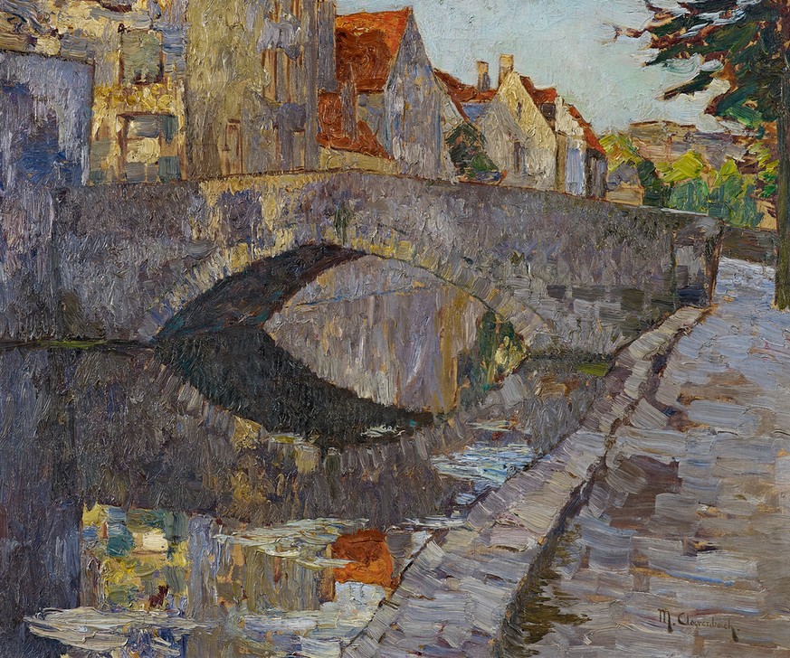 Max Clarenbach, Sonniger Tag in der Altstadt (KUNST, STADTANSICHT)
