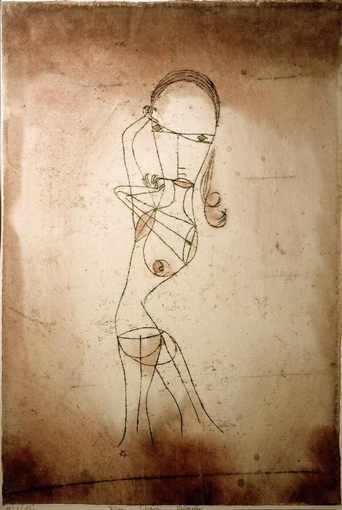 Paul Klee, Wissen, Schweigen, Vorübergehen (Deutsche Kunst,Frau,Akt,Schweizerische Kunst)