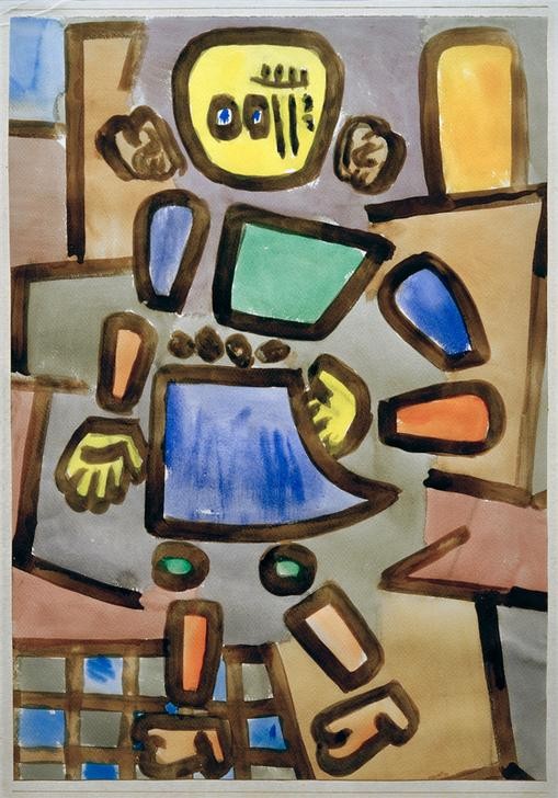 Paul Klee, Ohne Titel (Bauhaus,Deutsche Kunst,Frau,Mensch,Puppe (Gegenstand),Portrait,Schweizerische Kunst,Gliederpuppe,Abstraktion,Ganzfigurig)