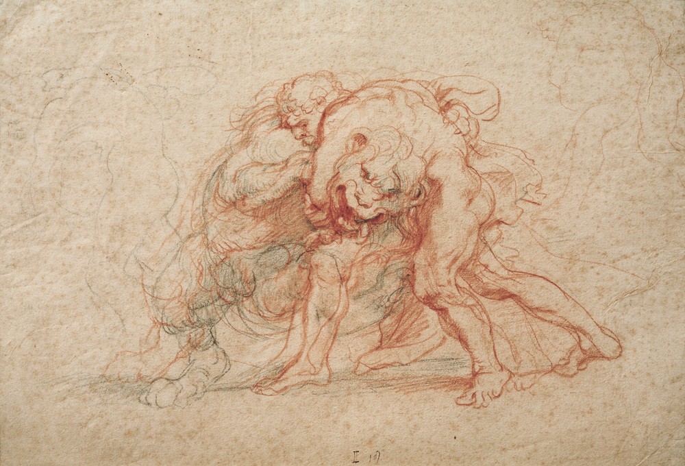 Peter Paul Rubens, Herkules und der Nemeische Löwe (Flämische Kunst,Held,Kunst,Löwe (Tier),Mann,Mythologie,Barock,Akt,Kampf Zwischen Mensch Und Tier,Nemeischer Löwe,Niederländische Kunst,Kampf,Zwölf Arbeiten Des Herkules,Heros,Tier,Mensch Und Tier,Griechisch-Römische Mythologie,Starker Mann)