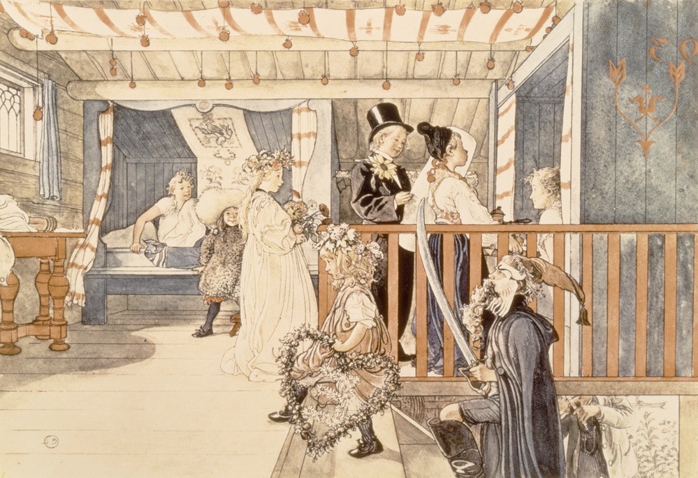 Carl Larsson, Emmas Geburtstag (Schwedische Kunst)