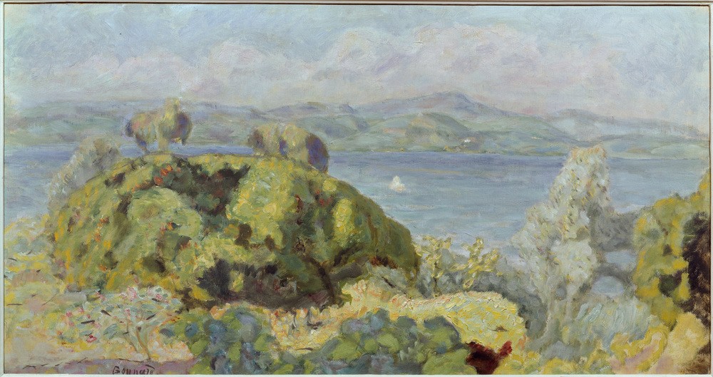Pierre Bonnard, Paysage ou Beau temps orageux (Küste,Kunst,Landschaft,Meer,Impressionismus,See,Wind,Französische Kunst,Nabis)
