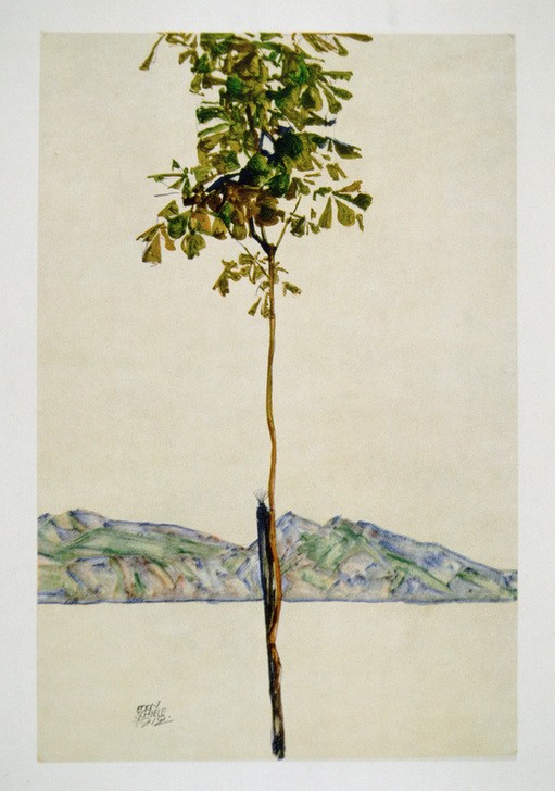 Egon Schiele, Bäumchen (Jugendstil)