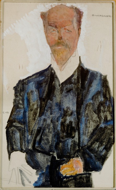 Egon Schiele, Portrait of Otto Wager (Jugendstil,Portrait)