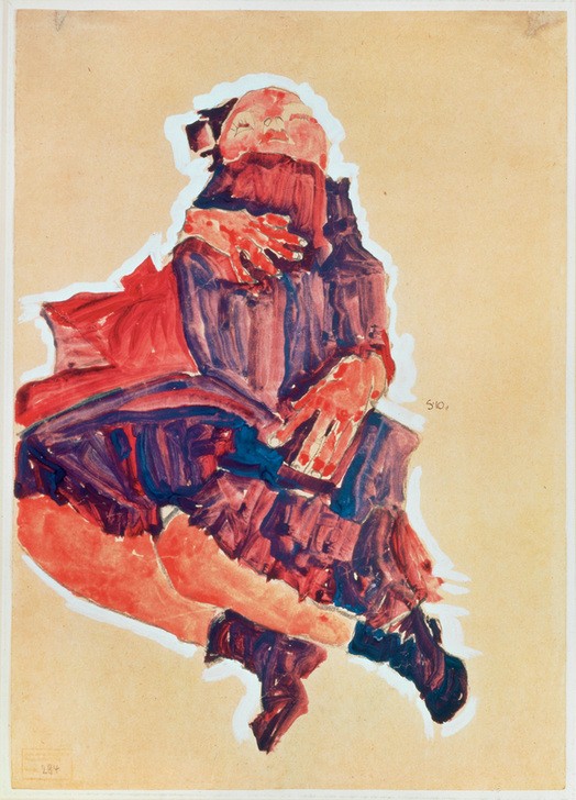 Egon Schiele, Schlafendes Kind (Jugendstil)