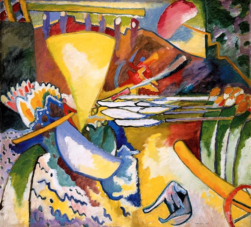 Wassily Kandinsky, Improvisation 11 (Wunschgröße, Klassische Moderne, Malerei, abstrakte Kunst,  abstrakte Formen, abstrakte Muster, Linien,  Bögen, Wohnzimmer, Büro, Arztpraxis, Wunschgröße,  bunt)