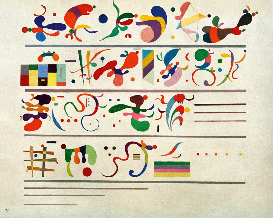 Wassily Kandinsky, Succession (Wunschgröße, Klassische Moderne, Malerei, abstrakte Kunst,  amorphe Formen, abstrakte Muster, Linien,  Reihen, Wohnzimmer, Büro, Arztpraxis, Wunschgröße,  bunt)