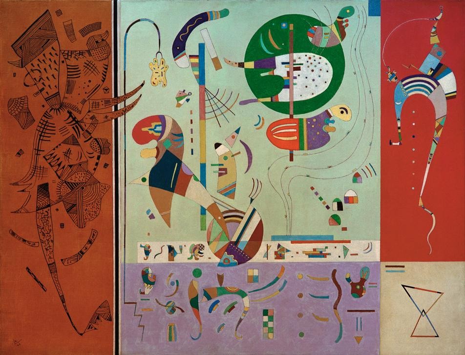 Wassily Kandinsky, Parties diverses (Kunst,Expressionismus,Der Blaue Reiter, Abstrakte Kunst, Russische Kunst, Abstraktion,  Wohnzimmer, Treppenhaus, Farbigkeit,Farbe)