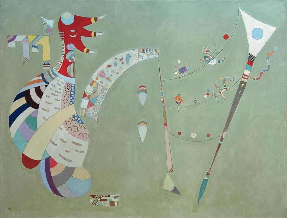 Wassily Kandinsky, Balancement (Kunst,Expressionismus,Der Blaue Reiter,Abstrakte Kunst,Russische Kunst, Wohnzimmer, Treppenhaus, Abstraktion, Wohnzimmer, Treppenhaus, Wunschgröße, bunt)