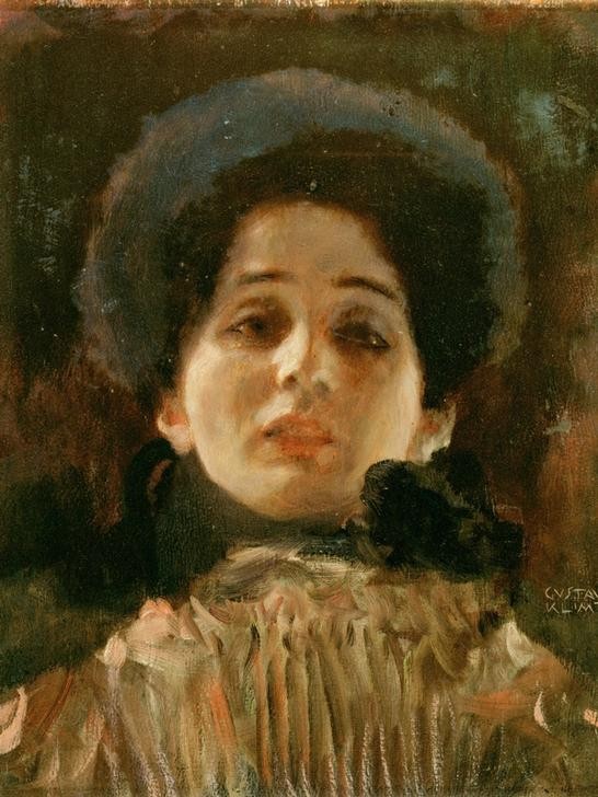 Gustav Klimt, Portrait en face 