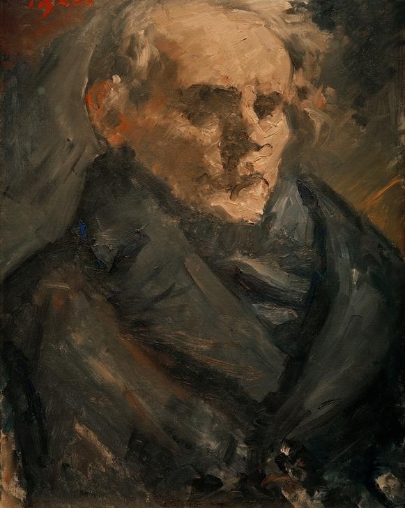 Lovis Corinth, Bildnis des Malers Bernt Grönvold (Deutsche Kunst,Künstler,Maler (Künstler),Mann,Alter,Impressionismus,Portrait,Person)