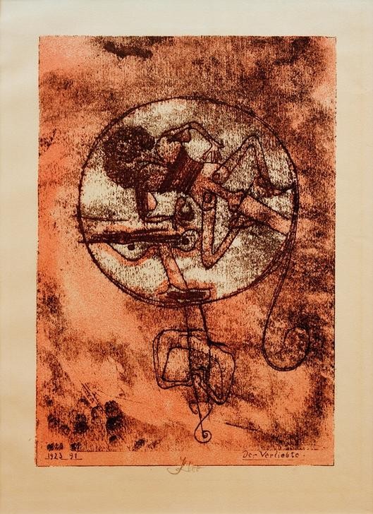 Paul Klee, Der Verliebte (Bauhaus,Deutsche Kunst,Frau,Kunst,Liebe,Liebe Und Ehe,Liebespaar,Mann,Mensch,Sehnsucht (Gefühl),Traum,Portrait,Schweizerische Kunst,Sexualität,Kopf,Gedanken,Verliebt)