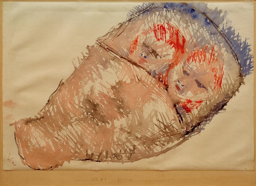 Paul Klee, Zwillinge (Baby,Deutsche Kunst,Familie,Geschwister,Kind,Mensch,Zwillinge (Geschwister),Schweizerische Kunst,Steckkissen)