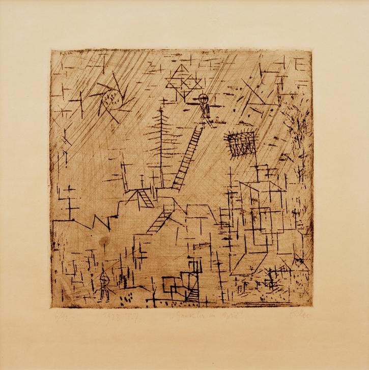 Paul Klee, Gaukler im April (April,Bauhaus,Deutsche Kunst,Fahrendes Volk,Gesellschaft,Monat,Schweizerische Kunst,Gaukler)