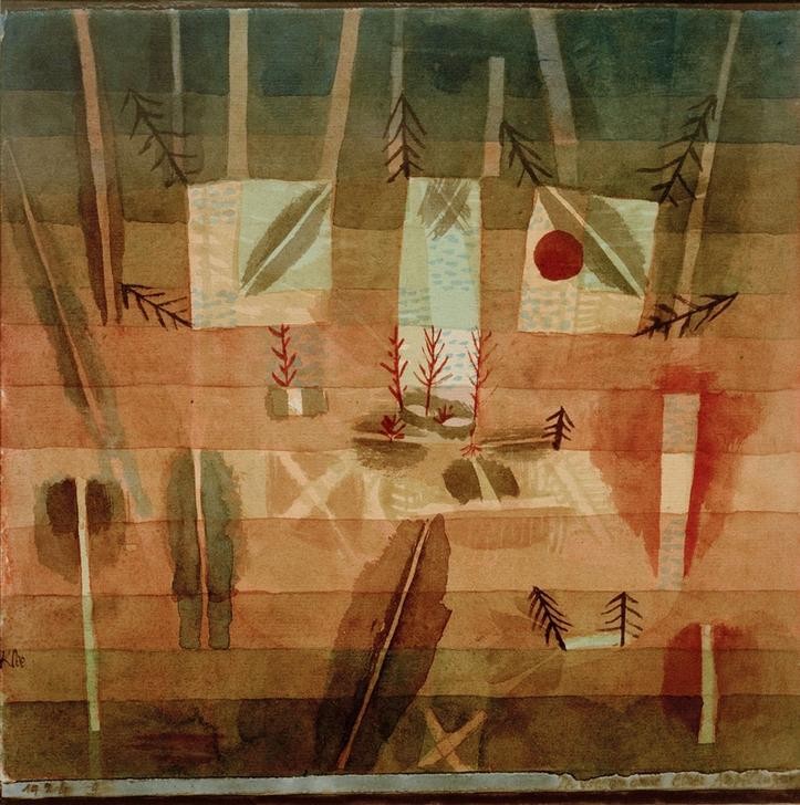 Paul Klee, Physiognomie einer Anpflanzung (Bauhaus,Deutsche Kunst,Abstrakte Kunst,Schweizerische Kunst,Pflanze,Garten)