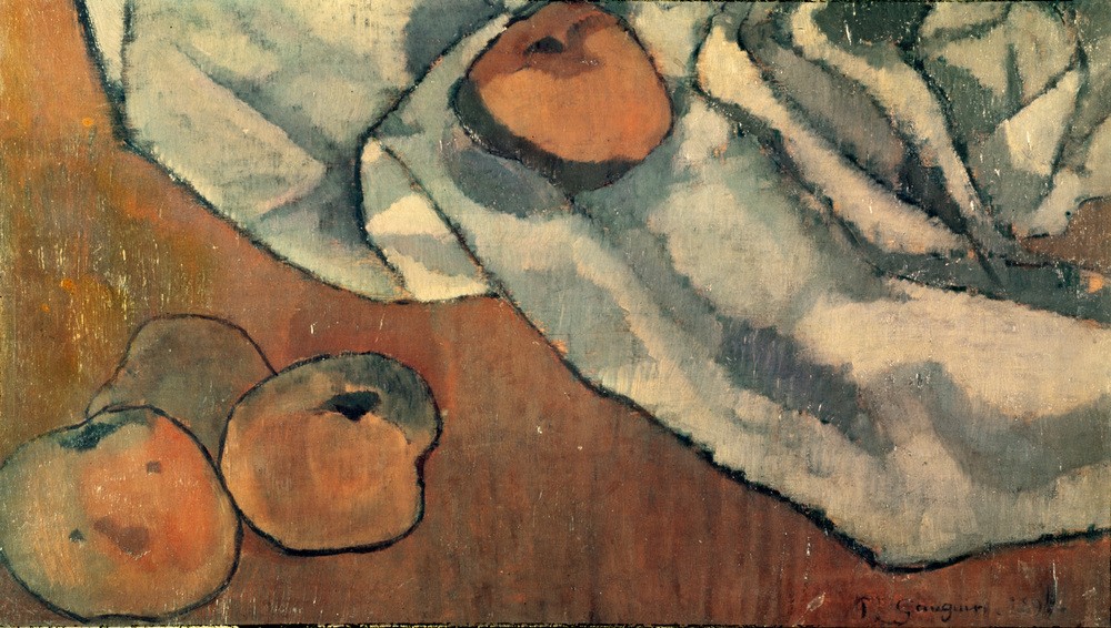 Paul Gauguin, Nature morte aux pommes (Apfel,Kunst,Obst,Impressionismus,Stillleben,Französische Kunst,Jahrhundertwende)