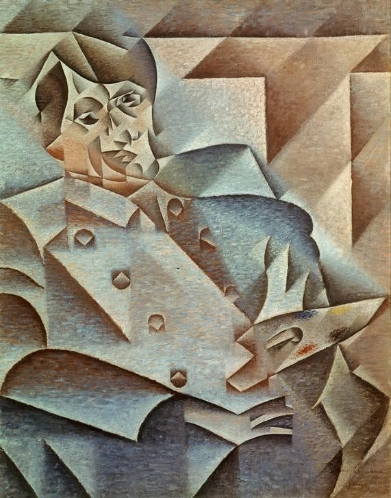 Juan Gris, Bildnis Pablo Picasso (Künstler,Kunst,Maler (Künstler),Kubismus,Palette,Spanische Kunst)