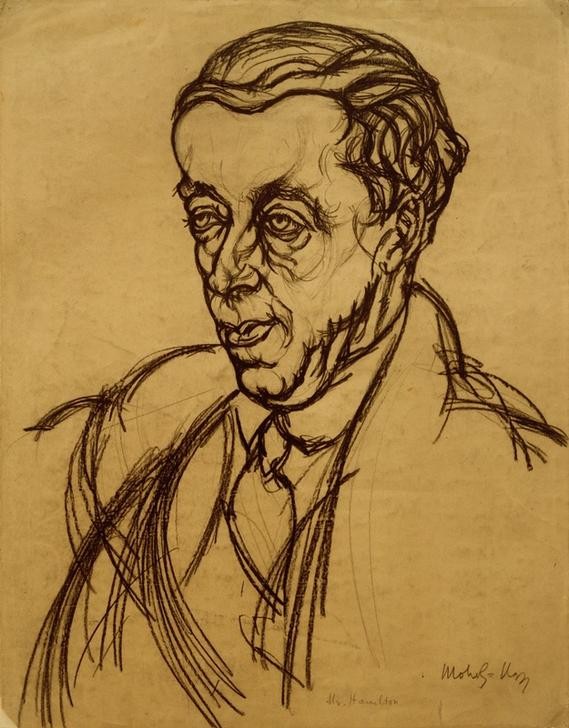 Laszlo Moholy-Nagy, Mr. Hamilton (Kunst,Mann,Mensch,Portrait,Ungarische Kunst)