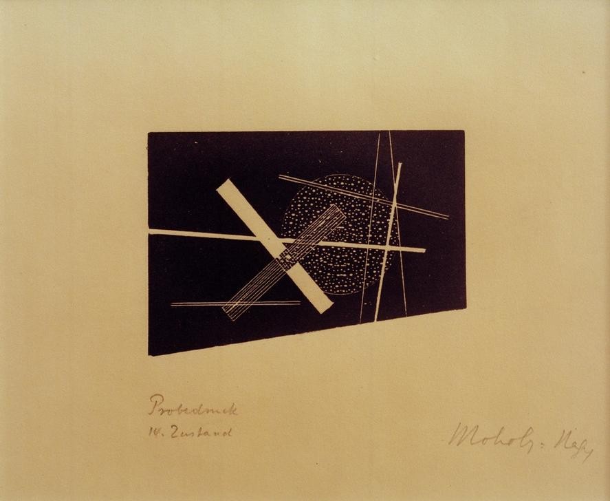 Laszlo Moholy-Nagy, Ohne Titel (Konstruktivistische Komposition) (Bauhaus,Geometrie,Geometrisch,Abstrakte Kunst,Ungarische Kunst,Form)