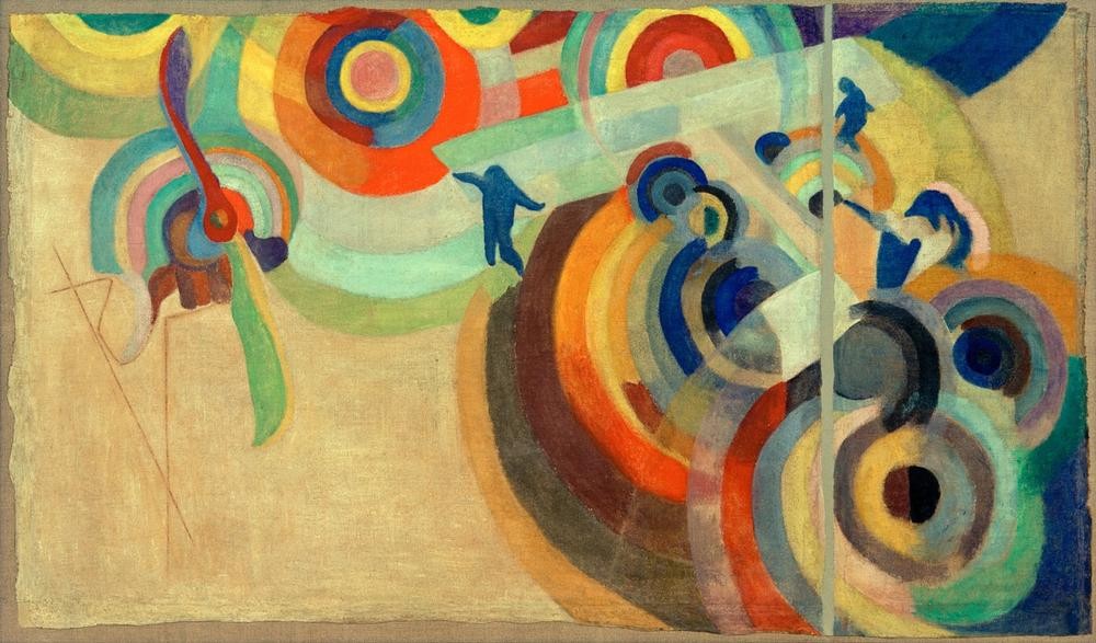 Robert Delaunay, Hommage à Blériot No. 2 (Flugpionier,Geschichte,Luftfahrt,Kubismus,Flugzeug,Techniker,Französische Kunst,Propeller,Orphismus,Person,Hommage)