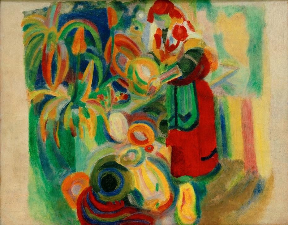 Robert Delaunay, Étude pour La grande portugaise (Frau,Mensch,Volkskunde,Kubismus,Französische Kunst,Frauenleben,Orphismus)