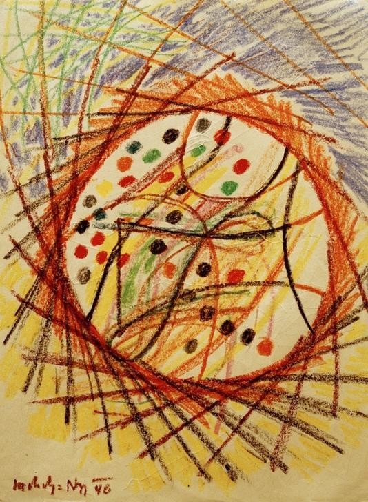 Laszlo Moholy-Nagy, Ohne Titel (Abstrakte Kunst,Ungarische Kunst)