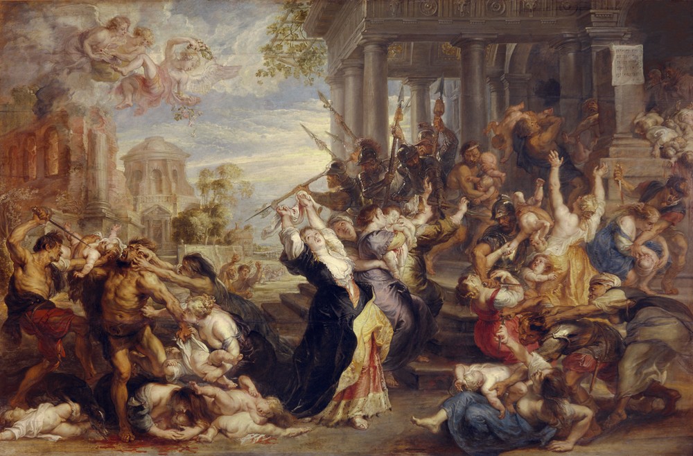 Peter Paul Rubens, Der Bethlehemitische Kindermord (Christentum,Flämische Kunst,Religion,Massaker,Barock,Neues Testament,Bibel,Mord,Bethlehemitischer Kindermord,Niederländische Kunst)