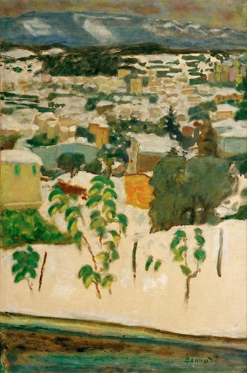 Pierre Bonnard, Effet de neige (Landschaft,Winter,Schnee,Französische Kunst,Nabis)