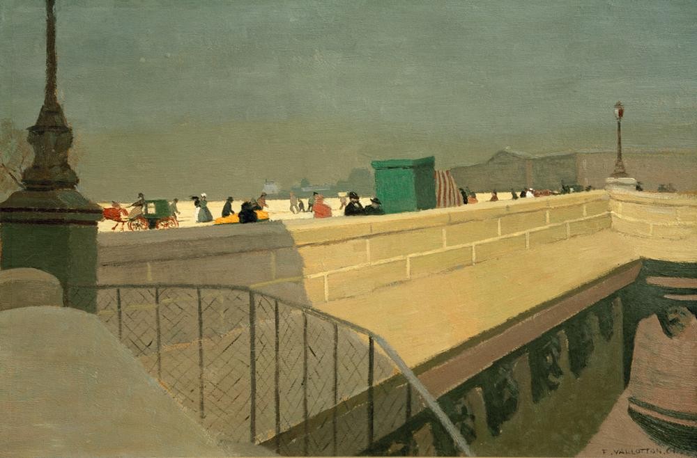 Felix Vallotton, Le Pont Neuf (Brücke,Geographie,Architekturdarstellung,Französische Kunst,Nabis,Jahrhundertwende,Topographie)